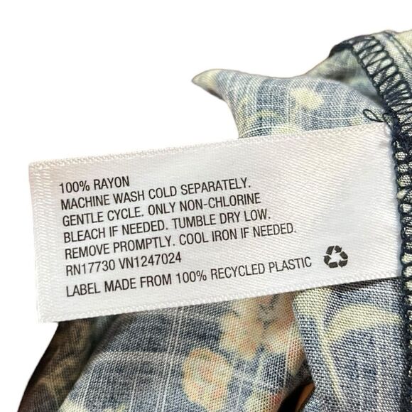 NWT Agua Bendita X Target Women’s Tile Floral Ruffle Sleeve Dress, Size L - Picture 11 of 11